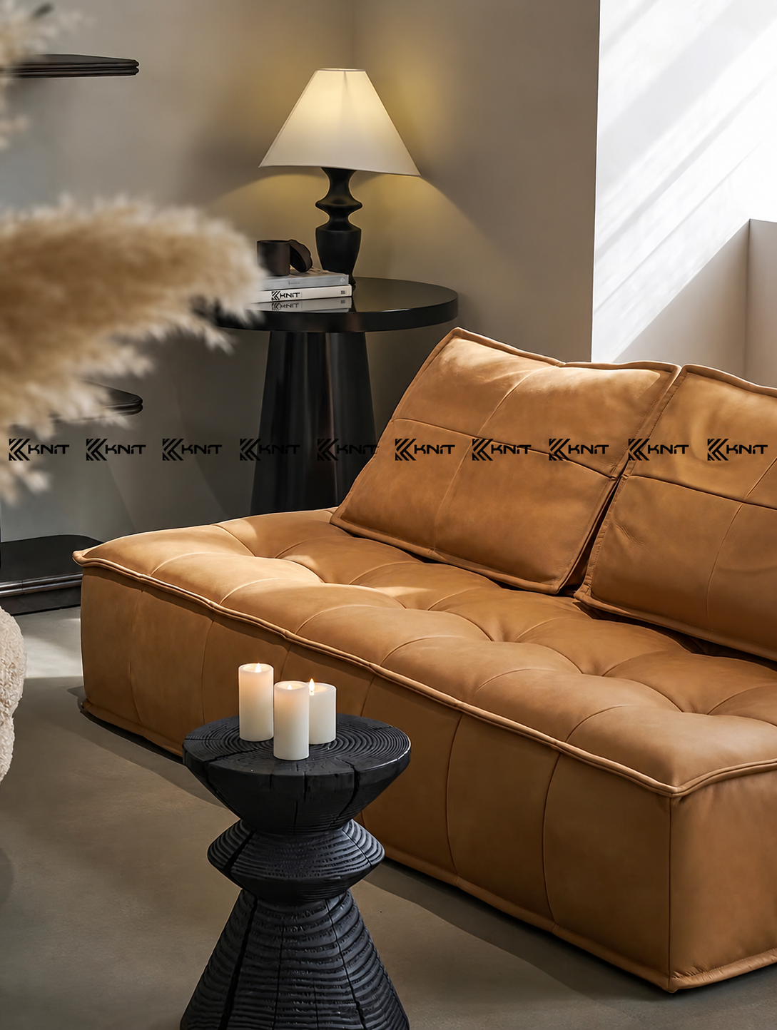 Góc nhìn chi tiết mẫu sofa KNIT