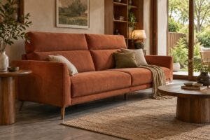 Ảnh minh họa AI cho chủ đề sofa băng tựa lưng cao