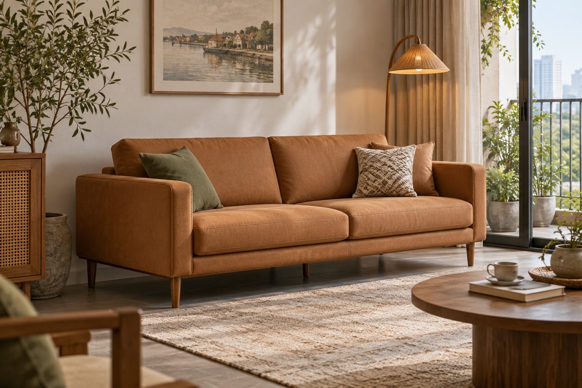 Ảnh minh họa AI cho chủ đề sofa băng dài 1m6