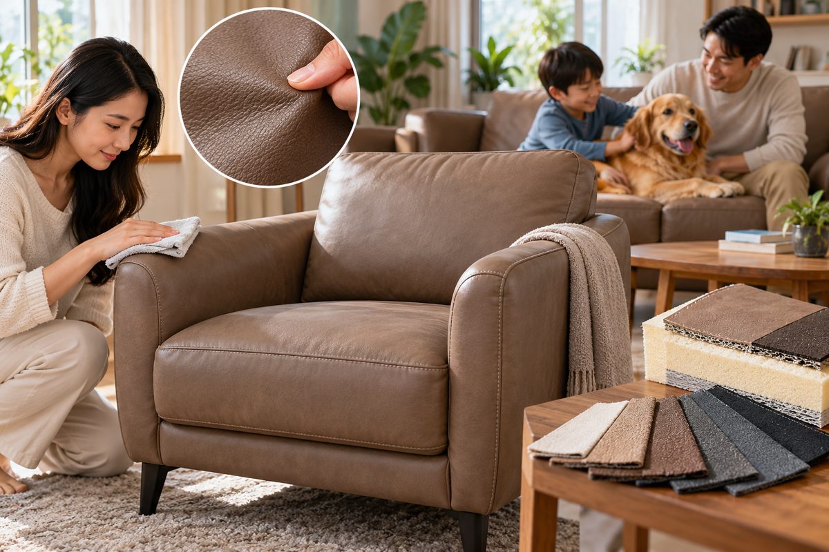 Ảnh minh họa AI cho chủ đề sofa da microfiber có bong tróc không